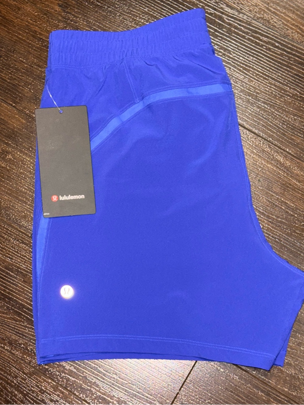 lululemon Pace Breaker 5” Linerless Short Mens Size L Blue BEBA